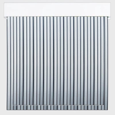 Buitengordijn PVC - Insectenwering Gordijn - Tocht en Vuil - Dubbele Band Isolatie - 220 x 120 cm - Zwart Transparant