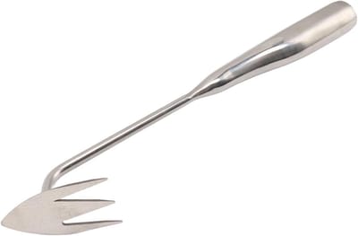 Onkruidwieder Tuin - Wortelverwijderaar - Onkruid Vrij Maken - V-vormig Ontwerp - 38 cm Lengte - Metaal