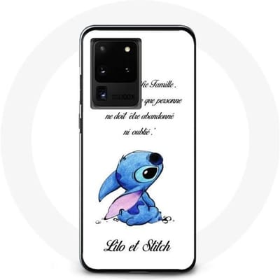 Coque - MANIACASE - Samsung Galaxy S20 Ultra - Souple - Lilo et Stitch - Blanc blanc