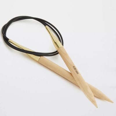 Merkloze Breinaalden met Kabel - Beukenhout, 4,5 mm, 120 cm