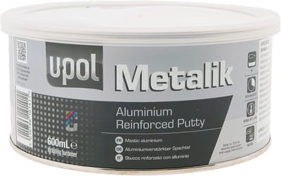 U-POL Metalik 2K Aluminium Plamuur 600ml + Verharder