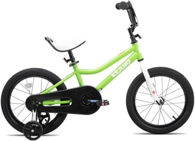 KEANO Lexicon Kinderfiets in BMX Stijl - Voor Jongens & Meisjes - Met Zijwieltjes - 12 Inch - Groente