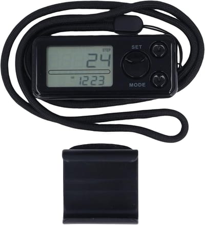 3D Stappenteller - Wandelmeter Activiteitentracker - Gezondheid bijhouden - Nauwkeurige 3D-sensortechnologie - 7 Dagen Geheugen - Zwart