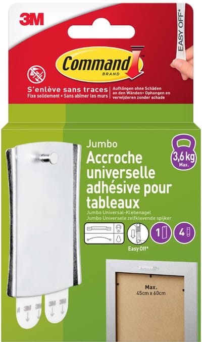 3M Command universele plakspijker XL zilver