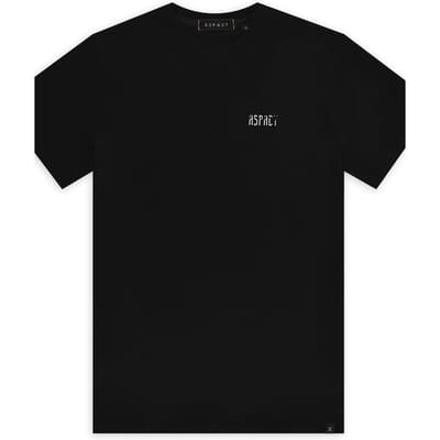 Aspact Unisex Zain Tee Black Maat: S | Tops Outlet | Unisex | Zwart