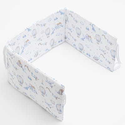 New Baby Romance wiegomrander 150 cm - Bedomrander blauw