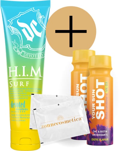 Devoted Creations - H.I.M. Surf + 2 Your Sun Shots + 2 Verfrissingsdoekjes