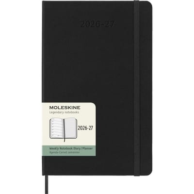 Moleskine 18 Maanden Agenda - 2026/27 - Wekelijks - Large - Harde Kaft - Zwart