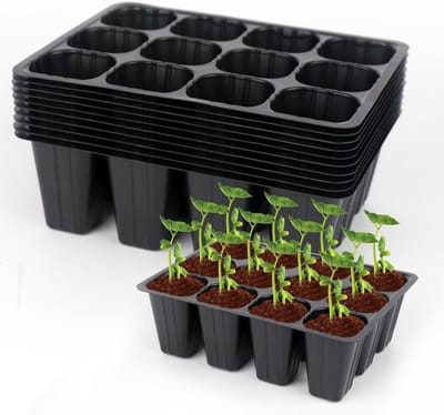 Herbruikbare zaadstarter trays met 120 cellen, mini propagator voor planten, ideale kweekset voor binnen en buiten, perfect voor zaadlingontwikkeling en tuinieren