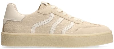 No Stress - Dames - Off white leren sneakers met suède details - Maat 36