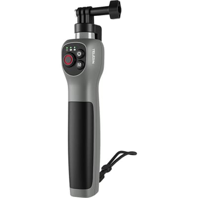 TELESIN Sportcamera Onderwater Selfie Stick met Afstandsbediening Duik Verleng Stick Max. 85cm Uitgeschoven Lengte 30M zilver