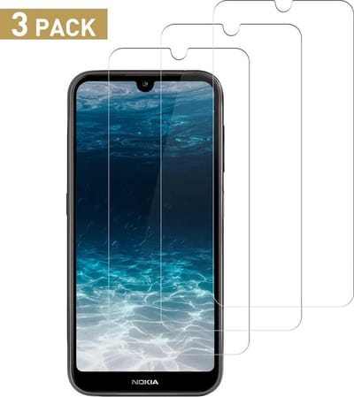 Screenprotector Glas - Tempered Glass Screen Protector Geschikt voor: Nokia 4.2 - 3x