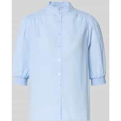regular fit blouse met opstaande kraag model 'CALISTE'