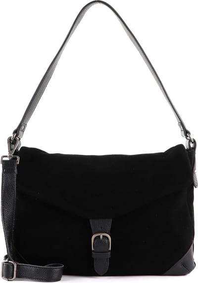 FREDsBRUDER Leren Schoudertas Sylvin Satchel Black Zwart