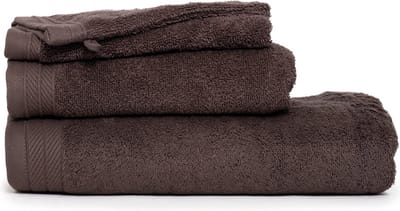 The One Towelling Organische handdoeken set - Badlakens, Handdoeken, Gastendoekjes & Washandjes - 12-Delig - Organisch katoen - Taupe