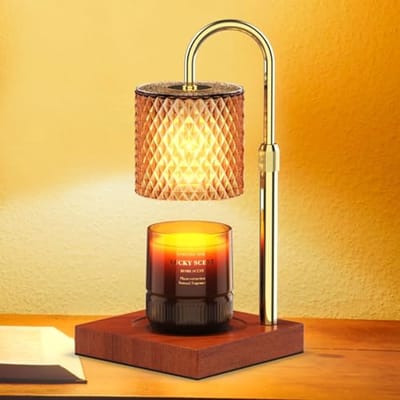 Instelbare Hoogte Dimbare Kaarsenwarmer met Timer en Licht voor Potkaarsen - Perfecte Geschenken