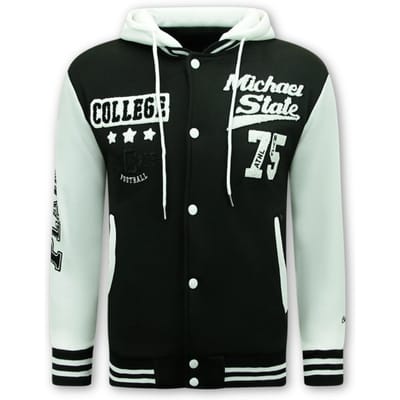 Bomberjack Heren - Zomerjas Heren - Baseball Jacket - Tussenjas Heren - 905 - Zwart