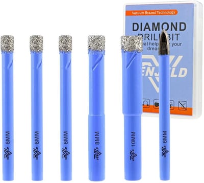 5-delige Diamant Tegelboor Set incl. 6mm Carbideboor voor Keramiek, Marmer en Graniet