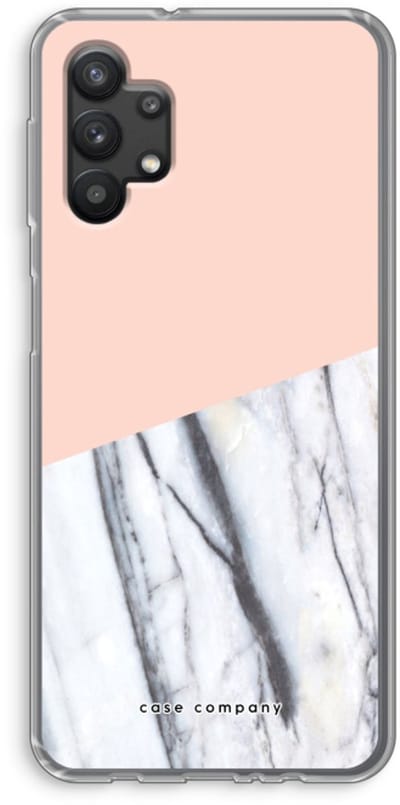 Case Company® - Hoesje geschikt voor Samsung Galaxy A32 5G hoesje - A touch of peach - Soft Cover Telefoonhoesje - Bescherming aan alle Kanten en Schermrand
