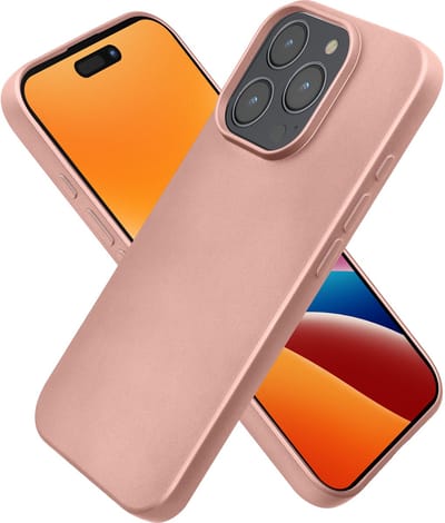 kwmobile telefoonhoesje geschikt voor Apple iPhone 16 Pro - Hoesje voor smartphone - Back cover in metallic roségoud