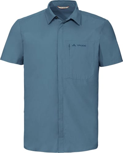 Vaude Men's Neyland Shirt II - Outdoorblouse - Heren - Korte mouwen - Blauw - Maat M