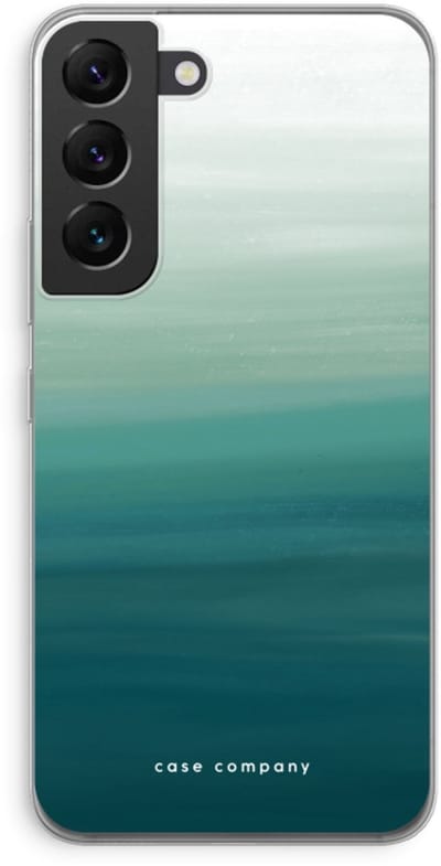 Case Company® - Hoesje geschikt voor Samsung Galaxy S22 hoesje - Ocean - Soft Cover Telefoonhoesje - Bescherming aan alle Kanten en Schermrand