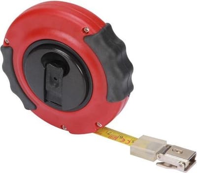 Toolpack meetlint met stalen band - 20m - gesloten behuizing