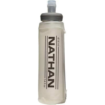 Nathan Soft Flask w/Bite Top 14 oz Clear 414ml