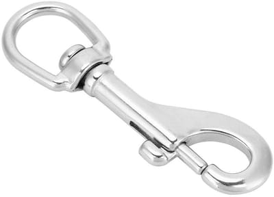 Dailygoods- Karabijnhaak 316 Roestvrij Staal - Draaibare Clip - Duikhaak - Multifunctioneel - Slijtvast - Lichtgewicht Ontwerp - Haak