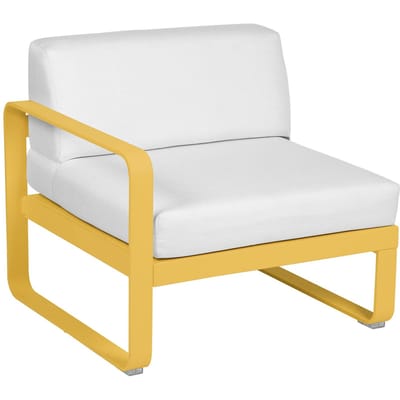 Fermob BELLEVIE Fauteuil Module links - C6 Honing structuur - 81 witgrijs