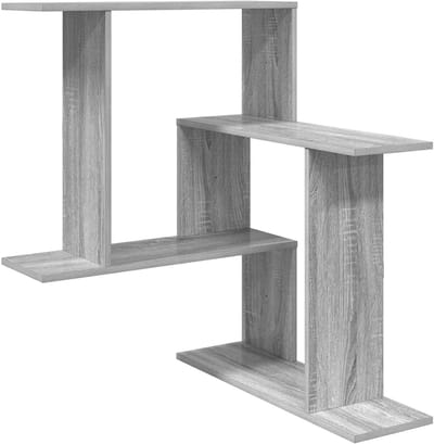 vidaXL - Wandplank - Grijs - Sonoma - 67 - x - 67 - x - 87 - cm - Bewerkt - hout