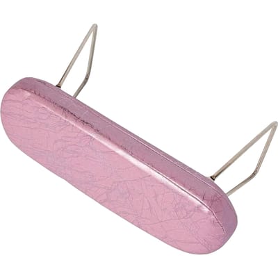 Coussin Repose-Bras pour Ongles Rose Cuir Souple Support en Acier Inoxydable Pliable Professionnel Oreiller pour Mains