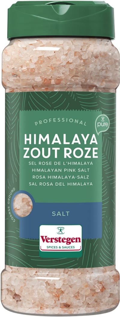 Verstegen - Himalaya zout roze grof - Pure - Strooibus medium - Peper & zout - 570g