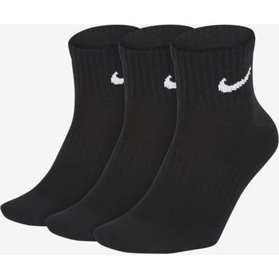 Nike Dry Cushion Everyday 3 paar enkelsokken in zwart