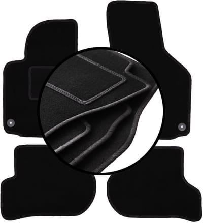 Complete set veloursmatten voor: Skoda Yeti crossover (2009-2017)