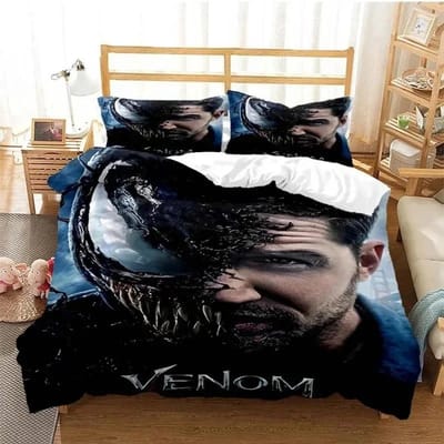 Venoms Beddengoedset Dekbedovertrek Bedset Dekbedovertrek Kussensloop Dekbed King Queen Size Jongens Volwassenen Beddengoedset EU Single 135x200cm