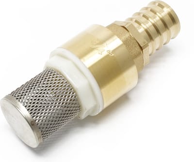 Wildanger messing voetklep 3/4" (26,16 mm) terugslagklep rvs niet-retourklep