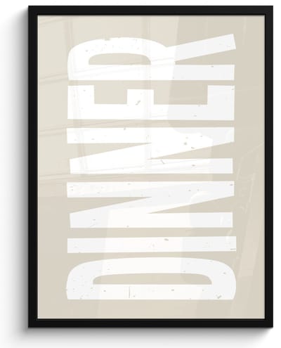 Fotolijst inclusief poster - Posterlijst 50x70 cm - Posters - Vintage - Beige - Japandi - Wit - Foto in lijst - Keuken decoratie muur - Wanddecoratie accessoires - Muurdecoratie - Schilderijen