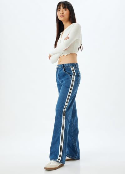 Normale taille Langer recht Jeansbroek