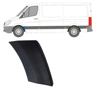 Spatbord sierlijst wielkast voor Mercedes Sprinter 2006-2018 / Links