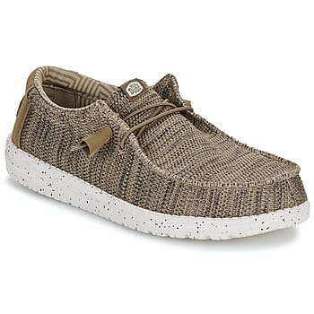 HEYDUDE Wally Sox Instappers bruin Canvas - Maat 41