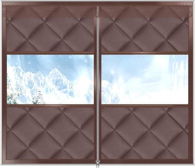 Raamisolatie folie - Winter isolatie - Kou buiten houden - Drielaags isolatieontwerp - 140x150 cm - Bruin