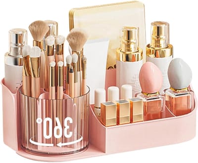 Draaibare Make-up Organizer - Cosmetica Opberger - Bureau Organiseren - 360 Graden Rotatie - 10 x 10 x 10 mm