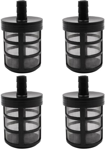Jhubersproducts - 4-delige buisfilters - Aanzuigfilter - Verleng de levensduur van je waterpomp - Geschikt voor drukreiniger - Tuin en landbouw - Scho