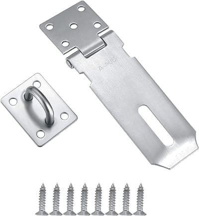 Heavy Duty RVS Hasp met Bevestigingsmateriaal voor Deuren en Schuren