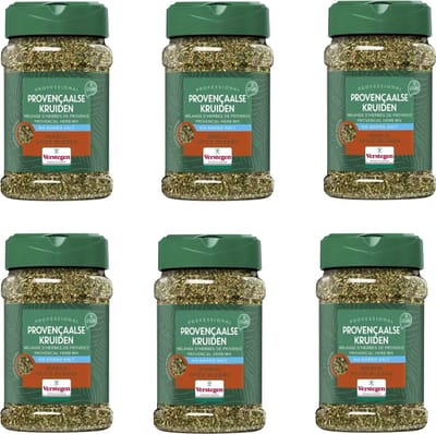 Verstegen - Provençaalse kruiden grof zonder zout - World Spice Blends - Pure - Strooibus small - 6 stuks - Kruiden & specerijen - 240g