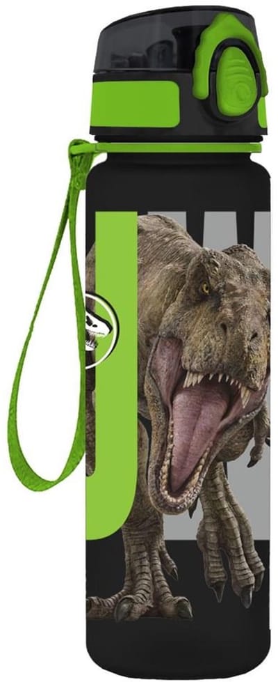 Jurassic World Drinkfles 650 ml – Must – BPA-vrij PCTG – Velociraptor Design - 1 Stuks (groen of oranje)