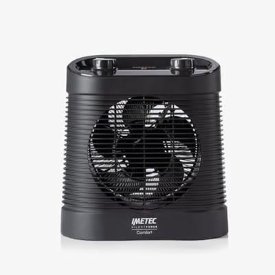 Stille en compacte thermoventilator met 4 standen en temperatuurregeling