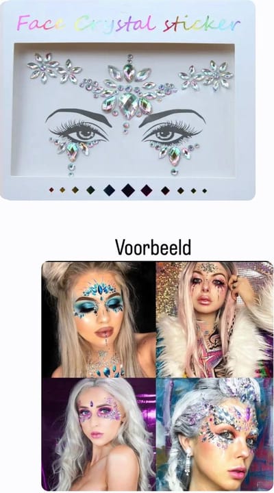 Akyol - Gezichtsjuwelen – gezichtsteentjes – plak diamantjes - diamantjes voor gezicht – festival – gezichtsdecoratie – feest