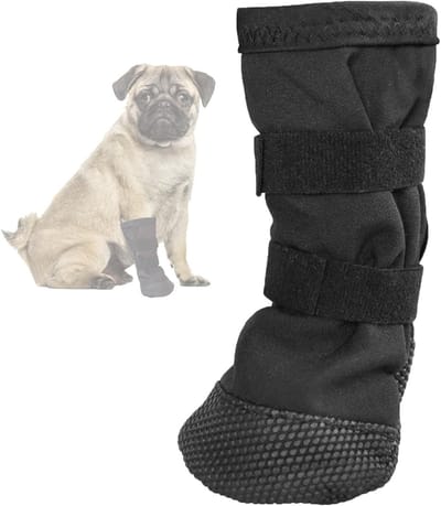 Ademende Hondensokken en Schoenen voor Bescherming van Pootjes - Antislip en Zacht voor Binnen en Buiten, Ideaal na Chirurgische Wonden (M)